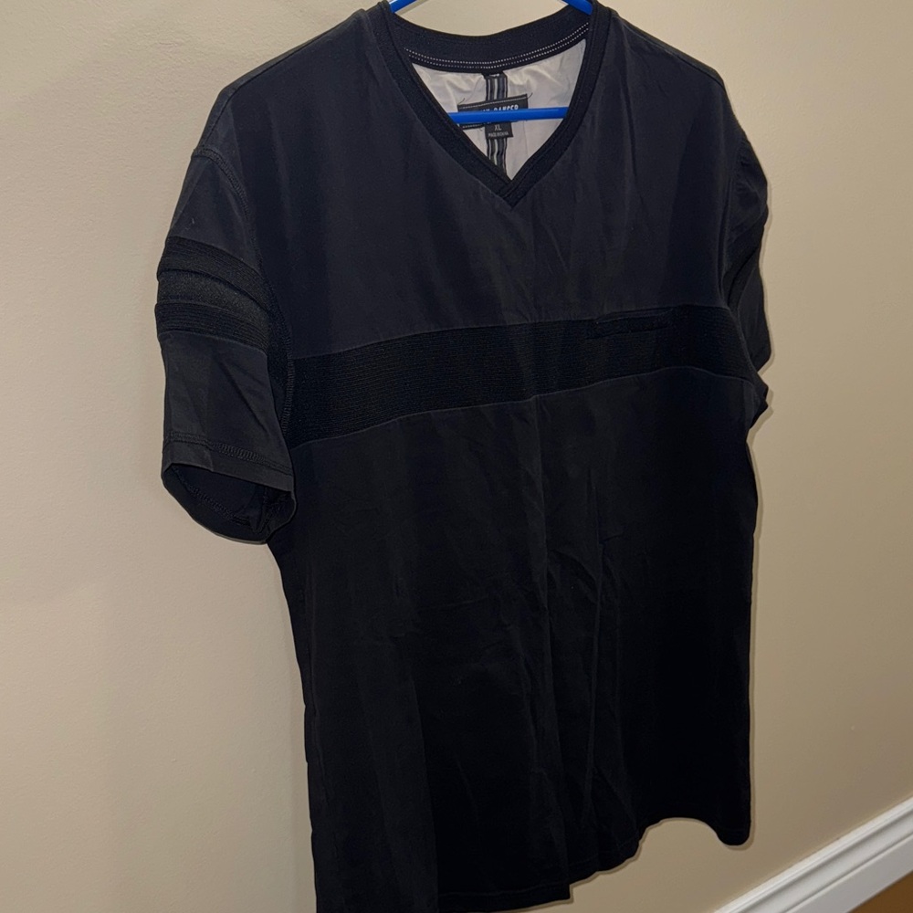 Classic Black V-Neck Short Sleeve Tee
